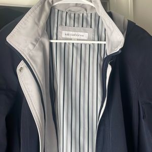 LIZ Claiborne blue large rain jacket